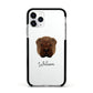 Shar Pei Personalised Apple iPhone 11 Pro in Silver with Black Impact Case