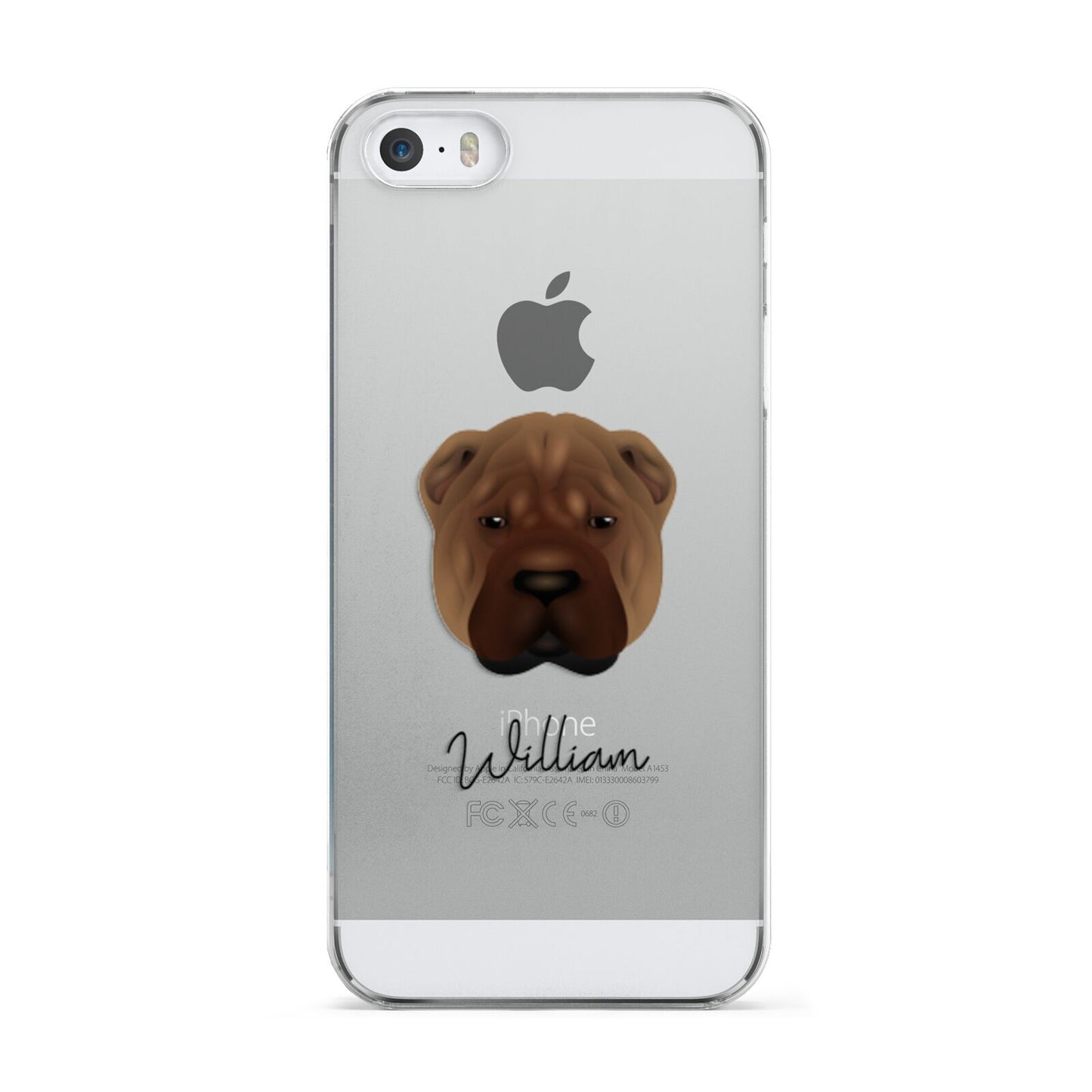 Shar Pei Personalised Apple iPhone 5 Case