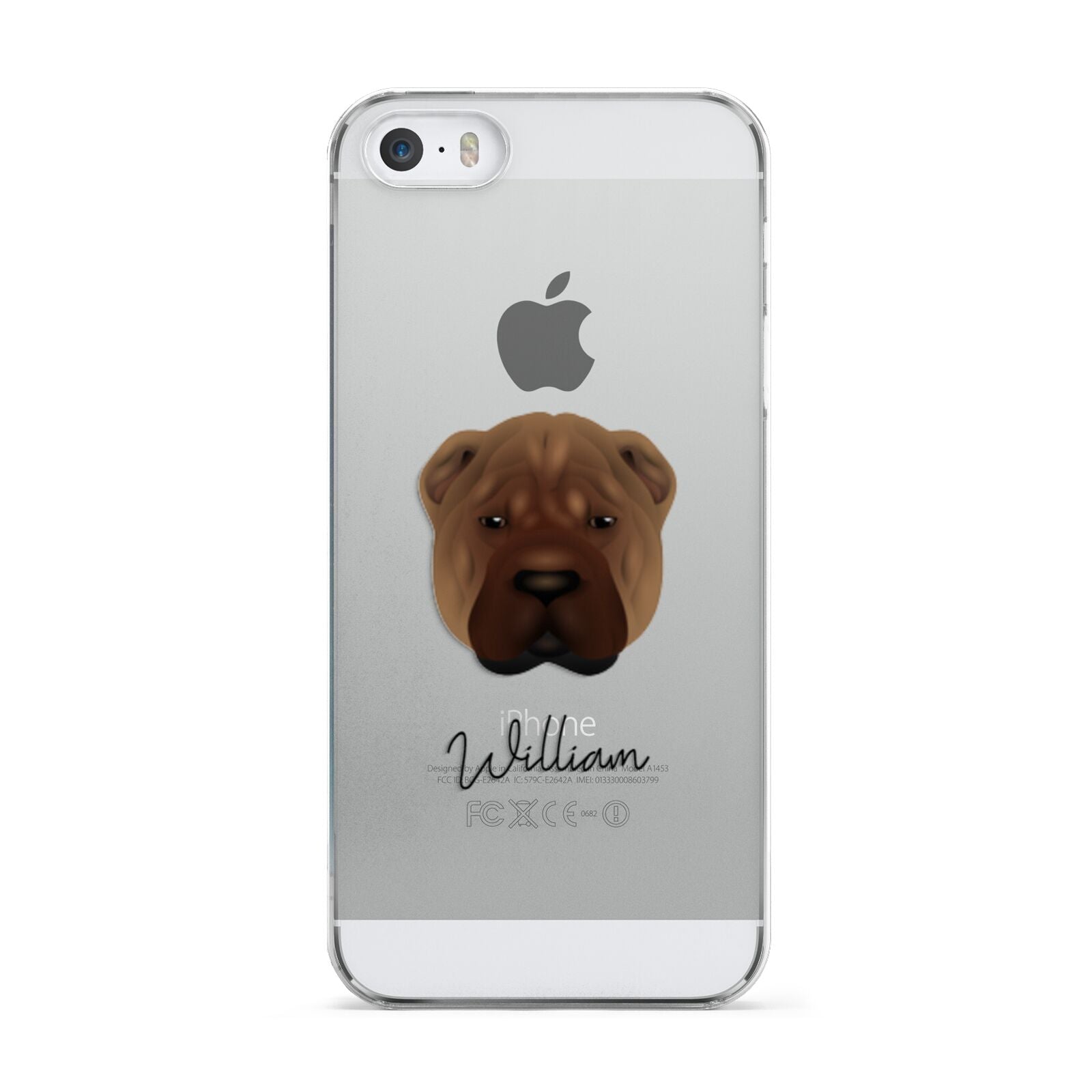 Shar Pei Personalised Apple iPhone 5 Case