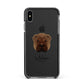 Shar Pei Personalised Apple iPhone Xs Max Impact Case Black Edge on Black Phone