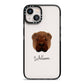 Shar Pei Personalised iPhone 13 Black Impact Case on Silver phone