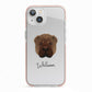 Shar Pei Personalised iPhone 13 TPU Impact Case with Pink Edges