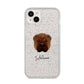 Shar Pei Personalised iPhone 14 Plus Glitter Tough Case Starlight