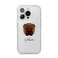 Shar Pei Personalised iPhone 14 Pro Clear Tough Case Silver