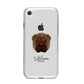 Shar Pei Personalised iPhone 8 Bumper Case on Silver iPhone