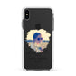 She Did It Graduation Photo with Name Apple iPhone Xs Max Impact Case White Edge on Black Phone