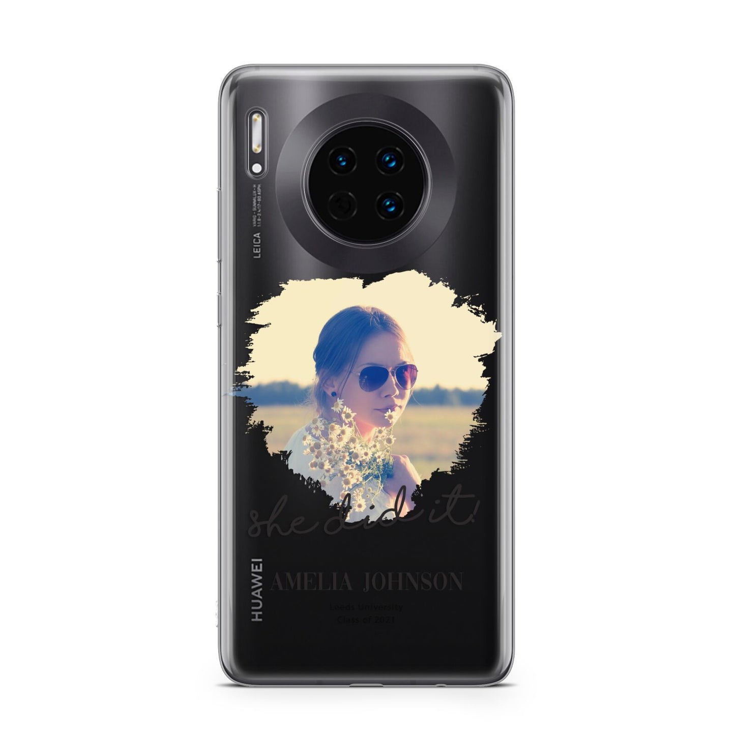 She Did It Graduation Photo with Name Huawei Mate 30