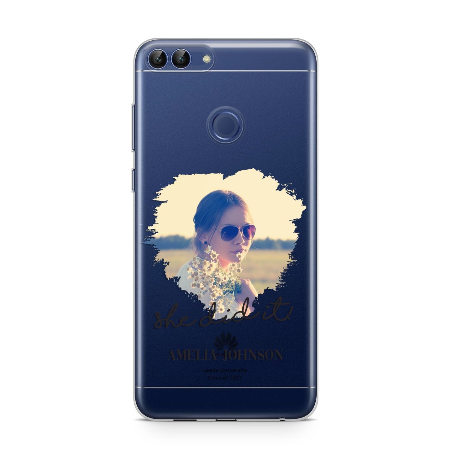 She Did It Graduation Photo with Name Huawei P Smart Case