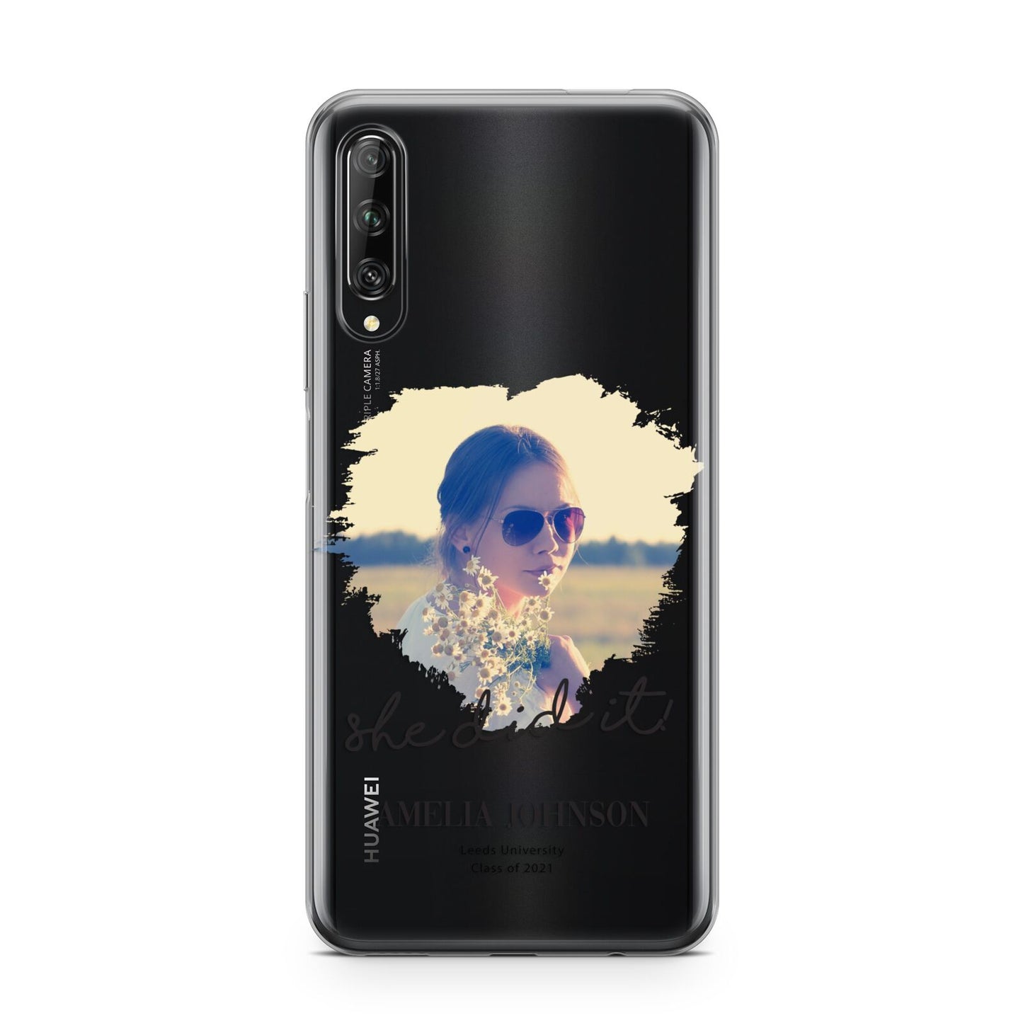 She Did It Graduation Photo with Name Huawei P Smart Pro 2019