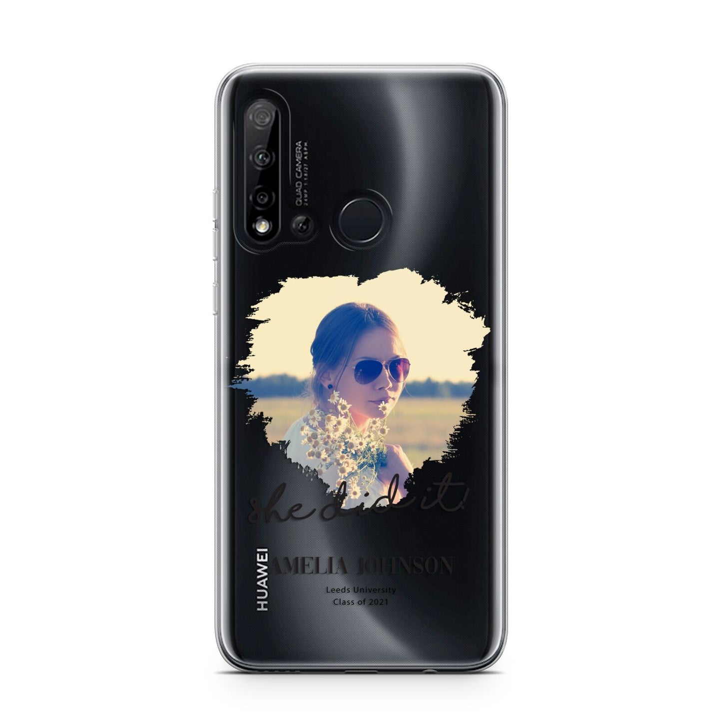 She Did It Graduation Photo with Name Huawei P20 Lite 5G Phone Case