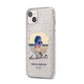 She Did It Graduation Photo with Name iPhone 14 Plus Glitter Tough Case Starlight Angled Image