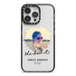 She Did It Graduation Photo with Name iPhone 14 Pro Max Black Impact Case on Silver phone