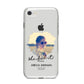 She Did It Graduation Photo with Name iPhone 8 Bumper Case on Silver iPhone