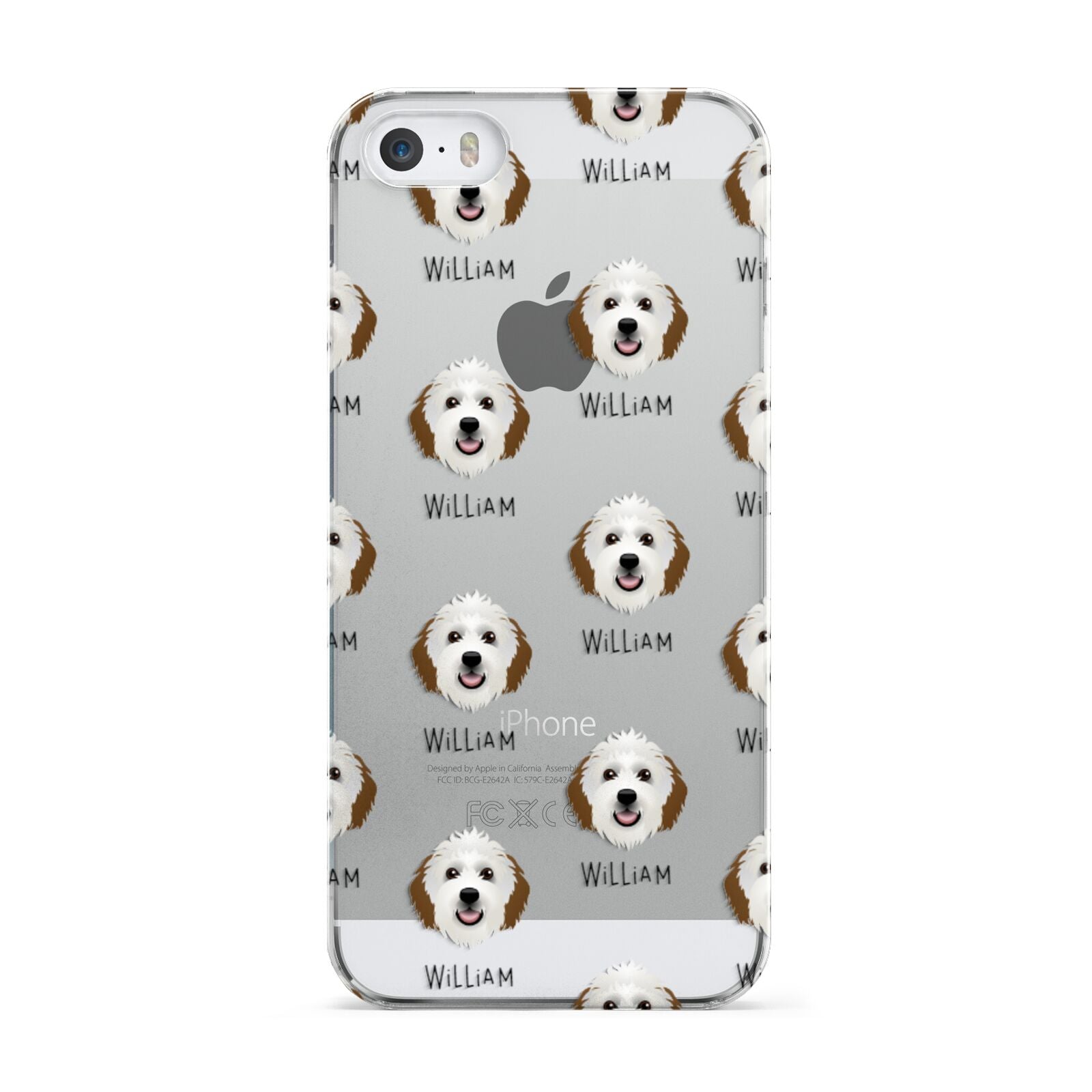 Sheepadoodle Icon with Name Apple iPhone 5 Case