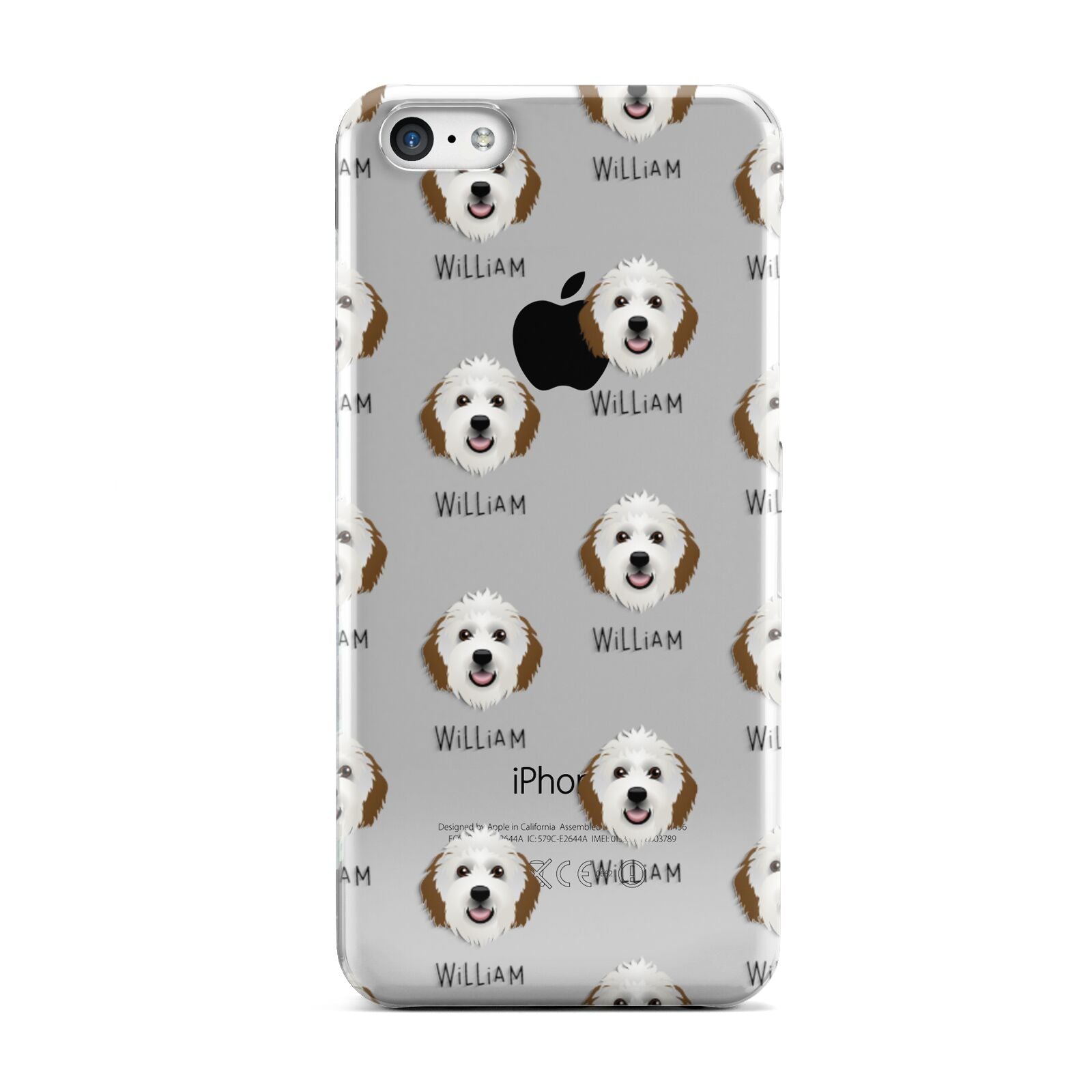 Sheepadoodle Icon with Name Apple iPhone 5c Case