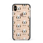 Sheepadoodle Icon with Name Apple iPhone Xs Max Impact Case Black Edge on Gold Phone