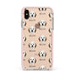 Sheepadoodle Icon with Name Apple iPhone Xs Max Impact Case Pink Edge on Gold Phone