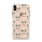 Sheepadoodle Icon with Name Apple iPhone Xs Max Impact Case White Edge on Gold Phone