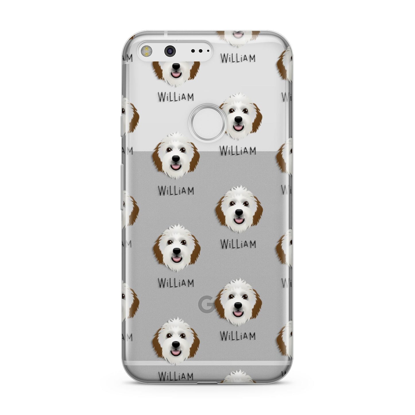 Sheepadoodle Icon with Name Google Pixel Case