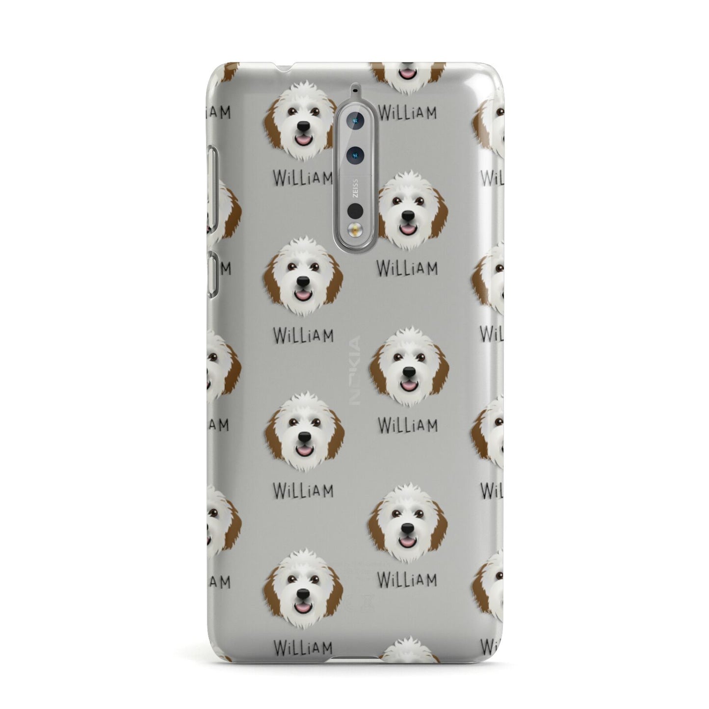 Sheepadoodle Icon with Name Nokia Case