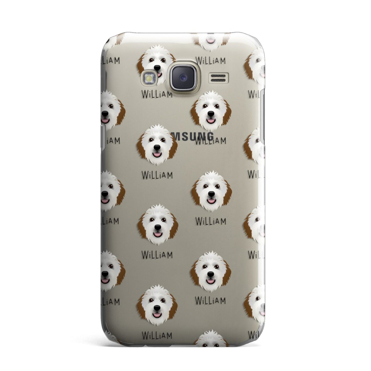 Sheepadoodle Icon with Name Samsung Galaxy J7 Case