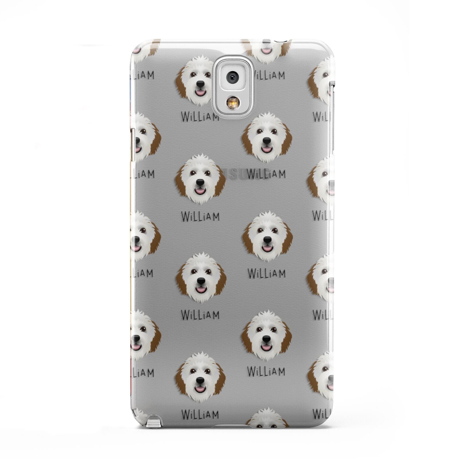 Sheepadoodle Icon with Name Samsung Galaxy Note 3 Case