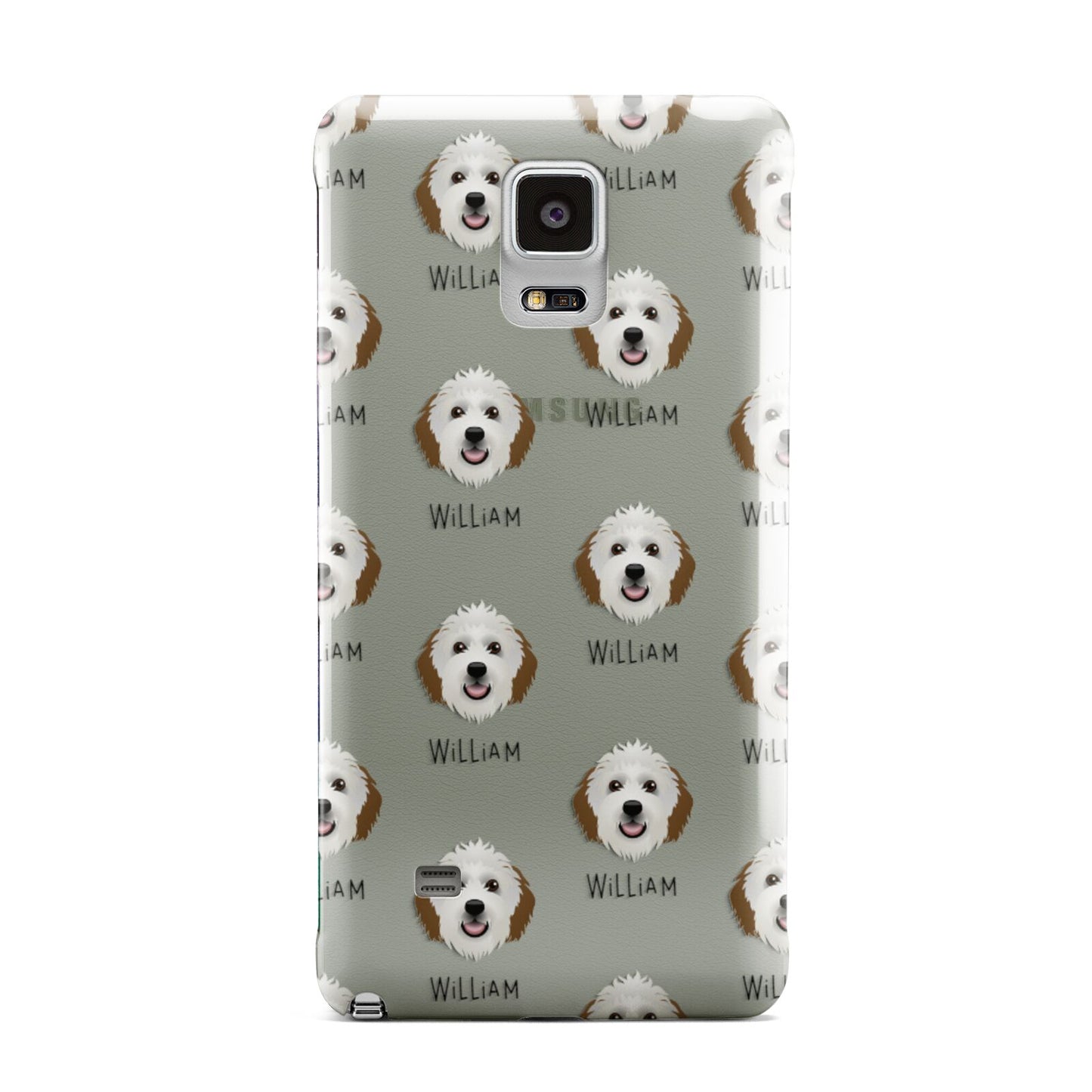 Sheepadoodle Icon with Name Samsung Galaxy Note 4 Case