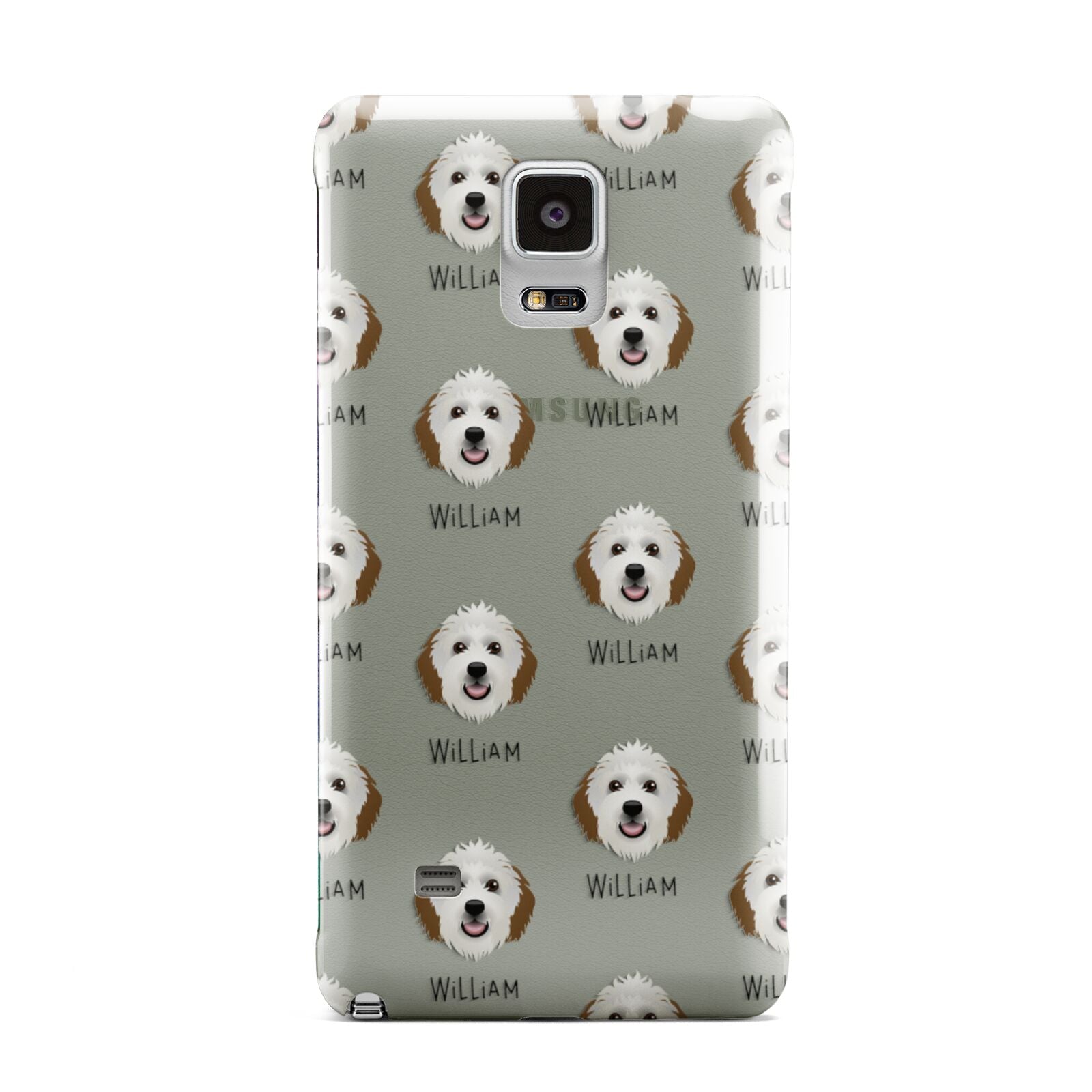 Sheepadoodle Icon with Name Samsung Galaxy Note 4 Case