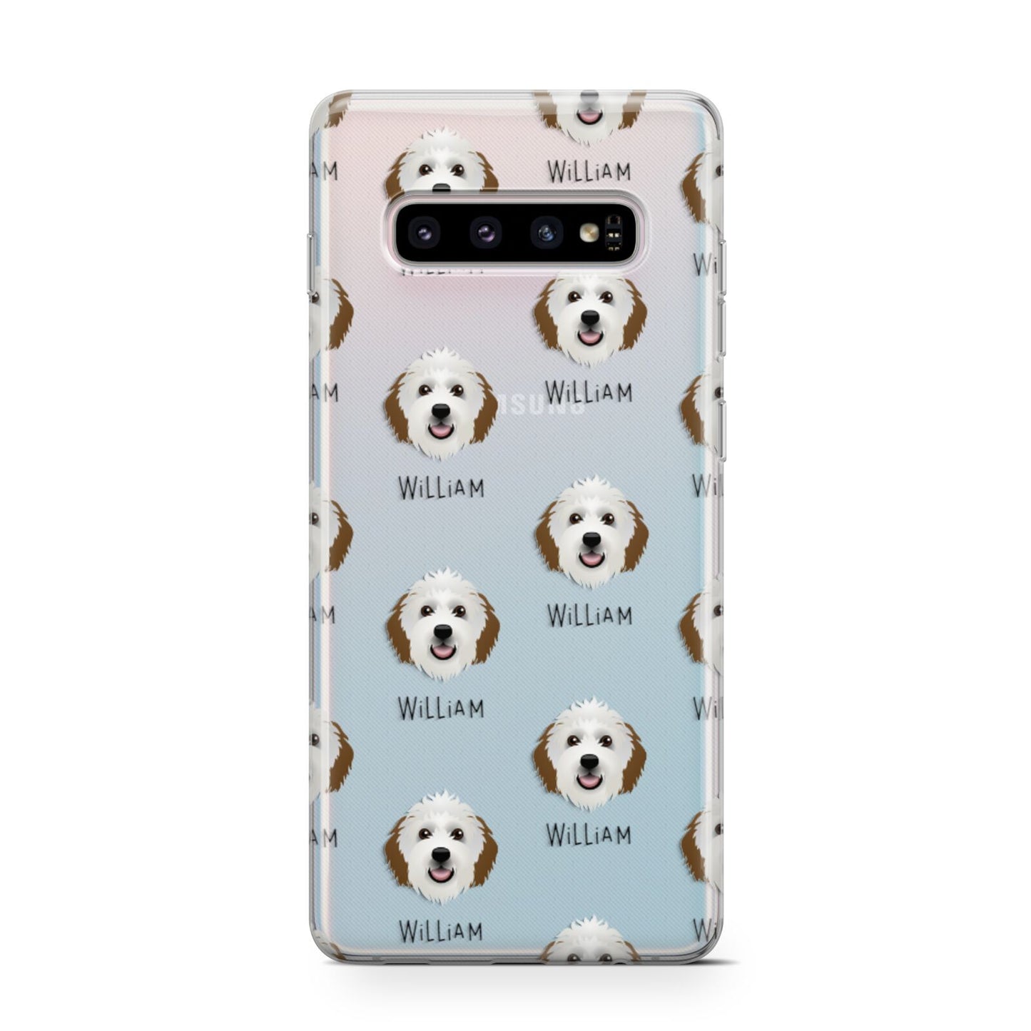 Sheepadoodle Icon with Name Samsung Galaxy S10 Case