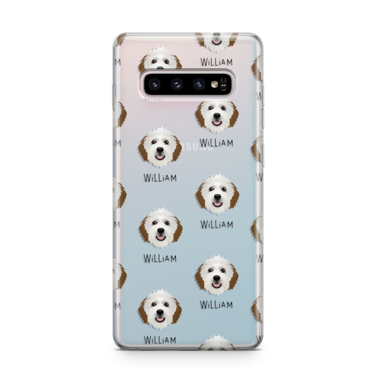 Sheepadoodle Icon with Name Samsung Galaxy S10 Plus Case