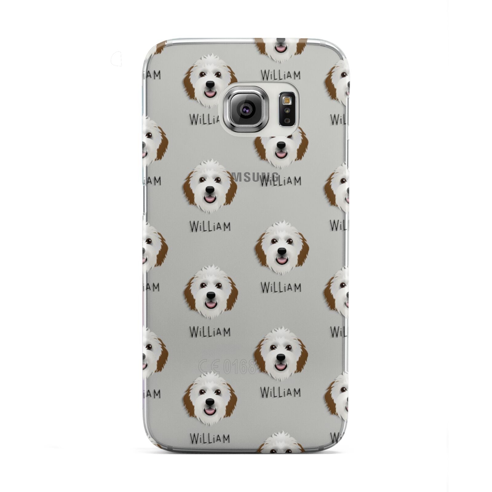 Sheepadoodle Icon with Name Samsung Galaxy S6 Edge Case