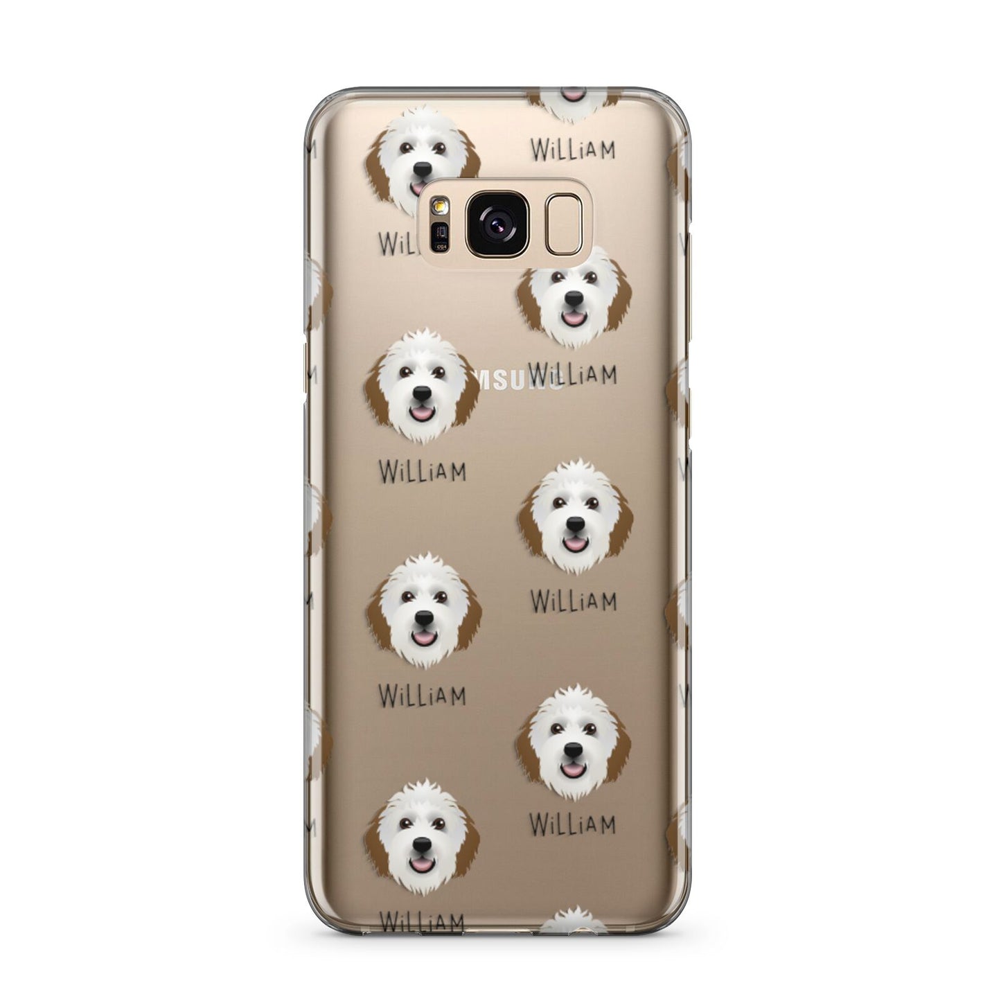Sheepadoodle Icon with Name Samsung Galaxy S8 Plus Case