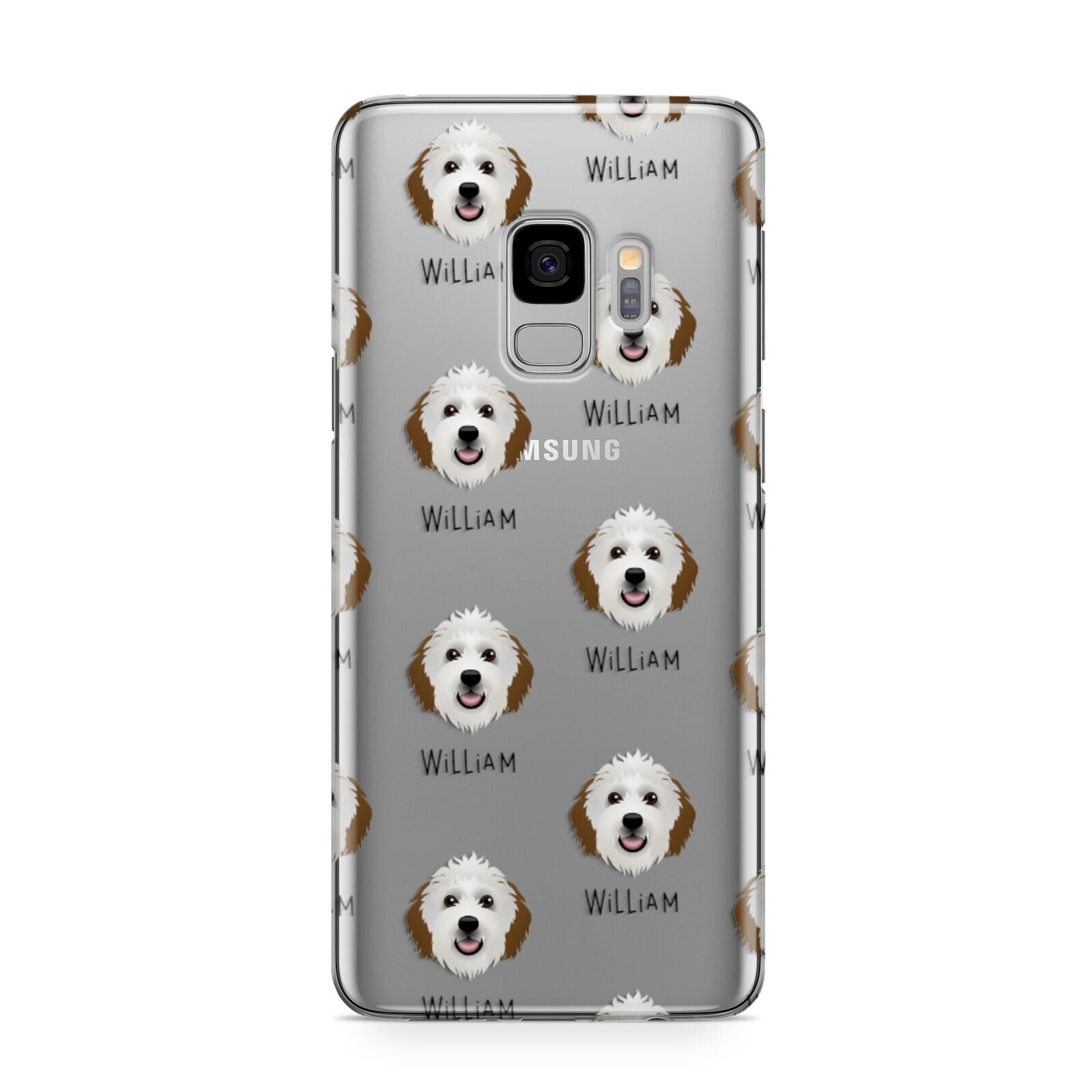 Sheepadoodle Icon with Name Samsung Galaxy S9 Case