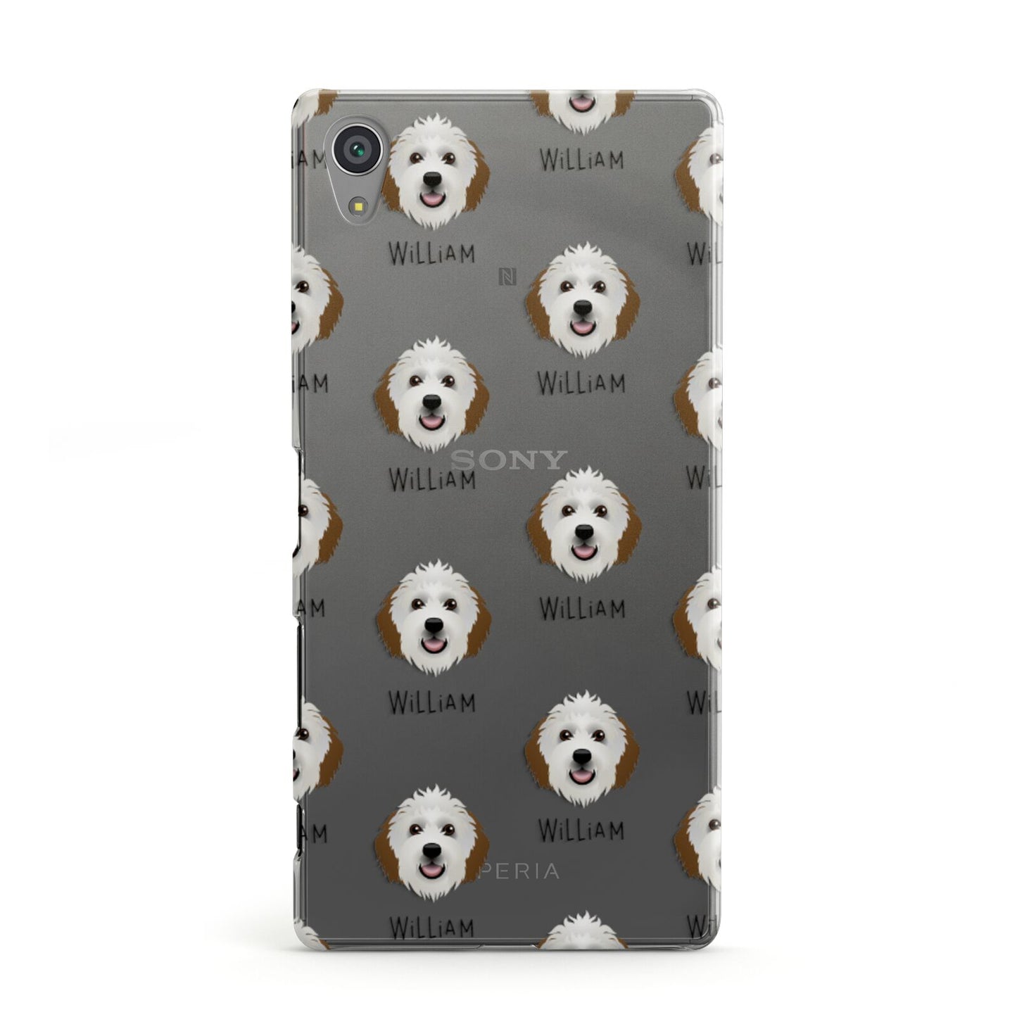 Sheepadoodle Icon with Name Sony Xperia Case