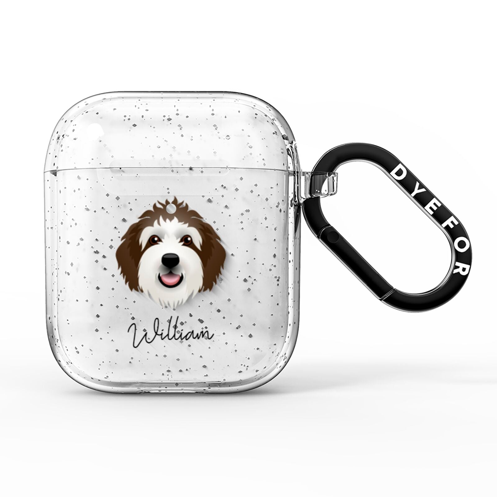 Sheepadoodle Personalised AirPods Glitter Case