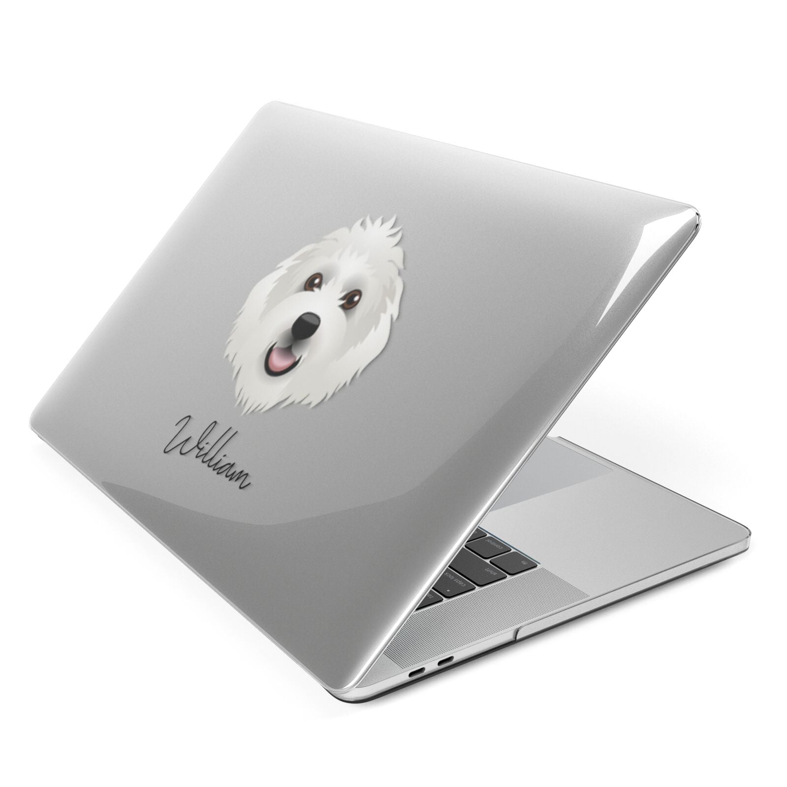 Sheepadoodle Personalised Apple MacBook Case Side View