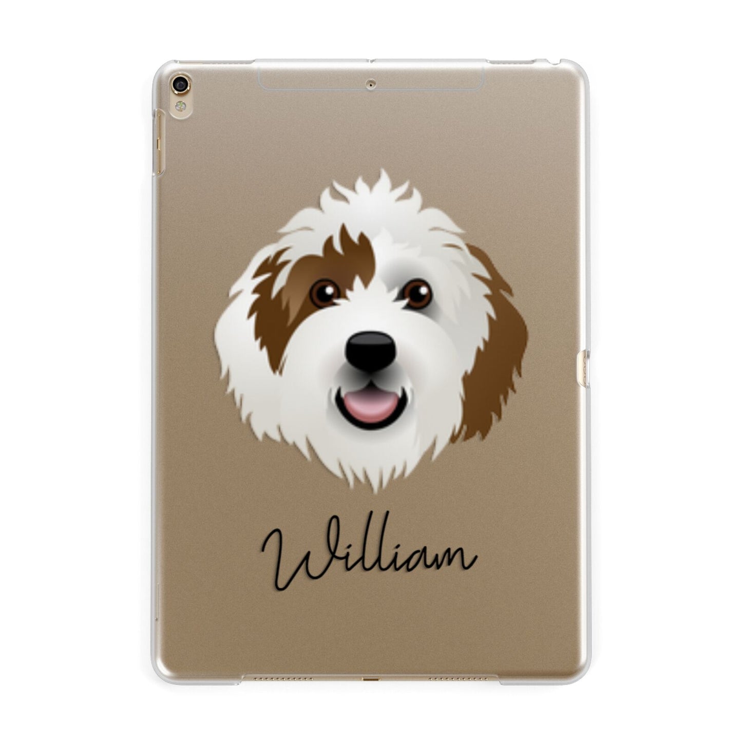 Sheepadoodle Personalised Apple iPad Gold Case