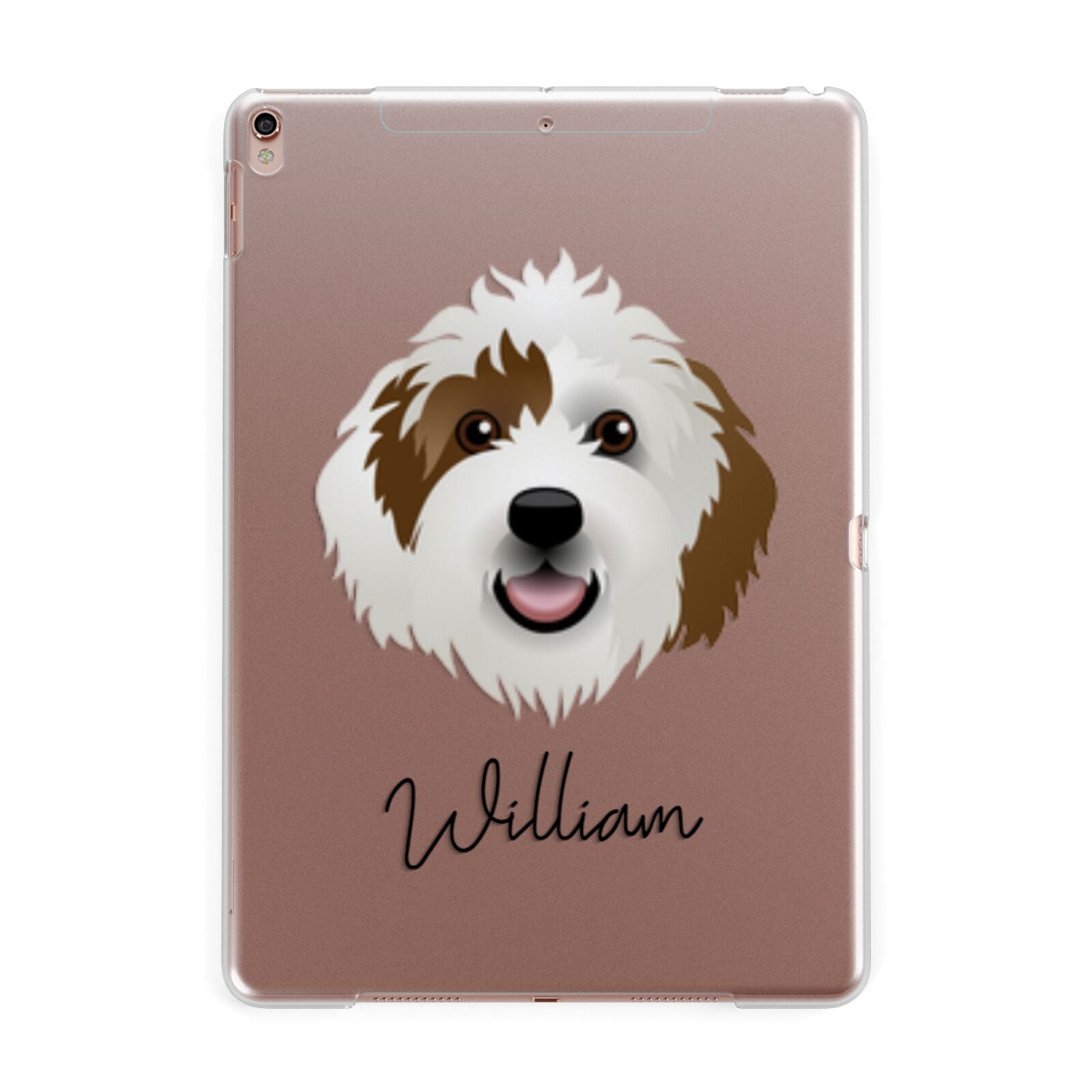 Sheepadoodle Personalised Apple iPad Rose Gold Case