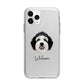 Sheepadoodle Personalised Apple iPhone 11 Pro in Silver with Bumper Case