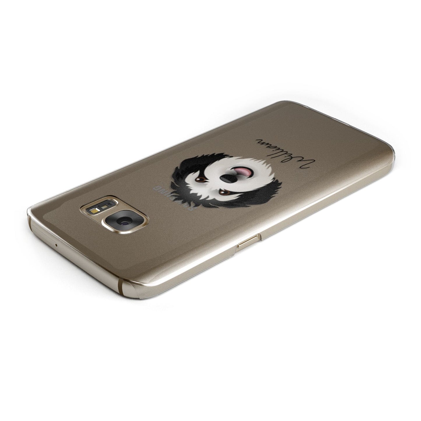 Sheepadoodle Personalised Samsung Galaxy Case Top Cutout
