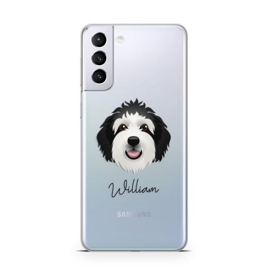 Sheepadoodle Personalised Samsung S21 Plus Phone Case