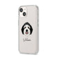 Sheepadoodle Personalised iPhone 14 Clear Tough Case Starlight Angled Image
