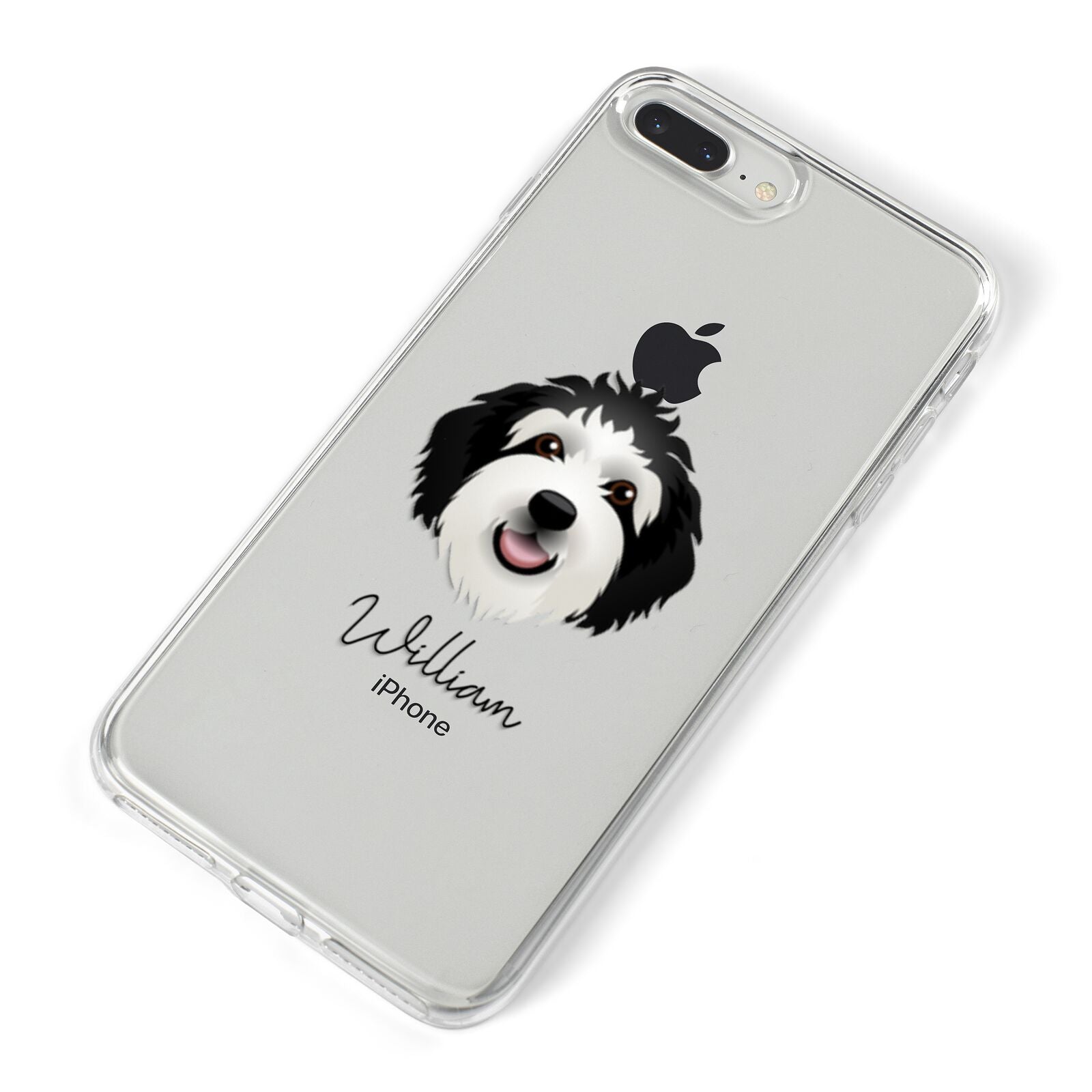 Sheepadoodle Personalised iPhone 8 Plus Bumper Case on Silver iPhone Alternative Image