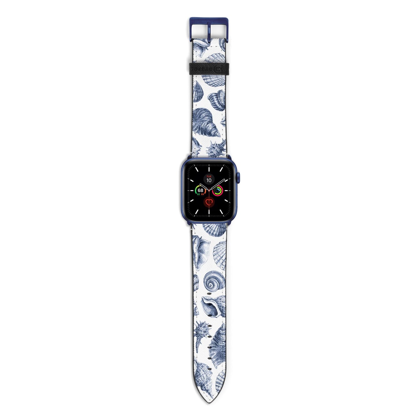 Shell Apple Watch Strap with Blue Hardware