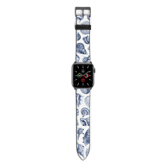 Shell Apple Watch Strap with Space Grey Hardware
