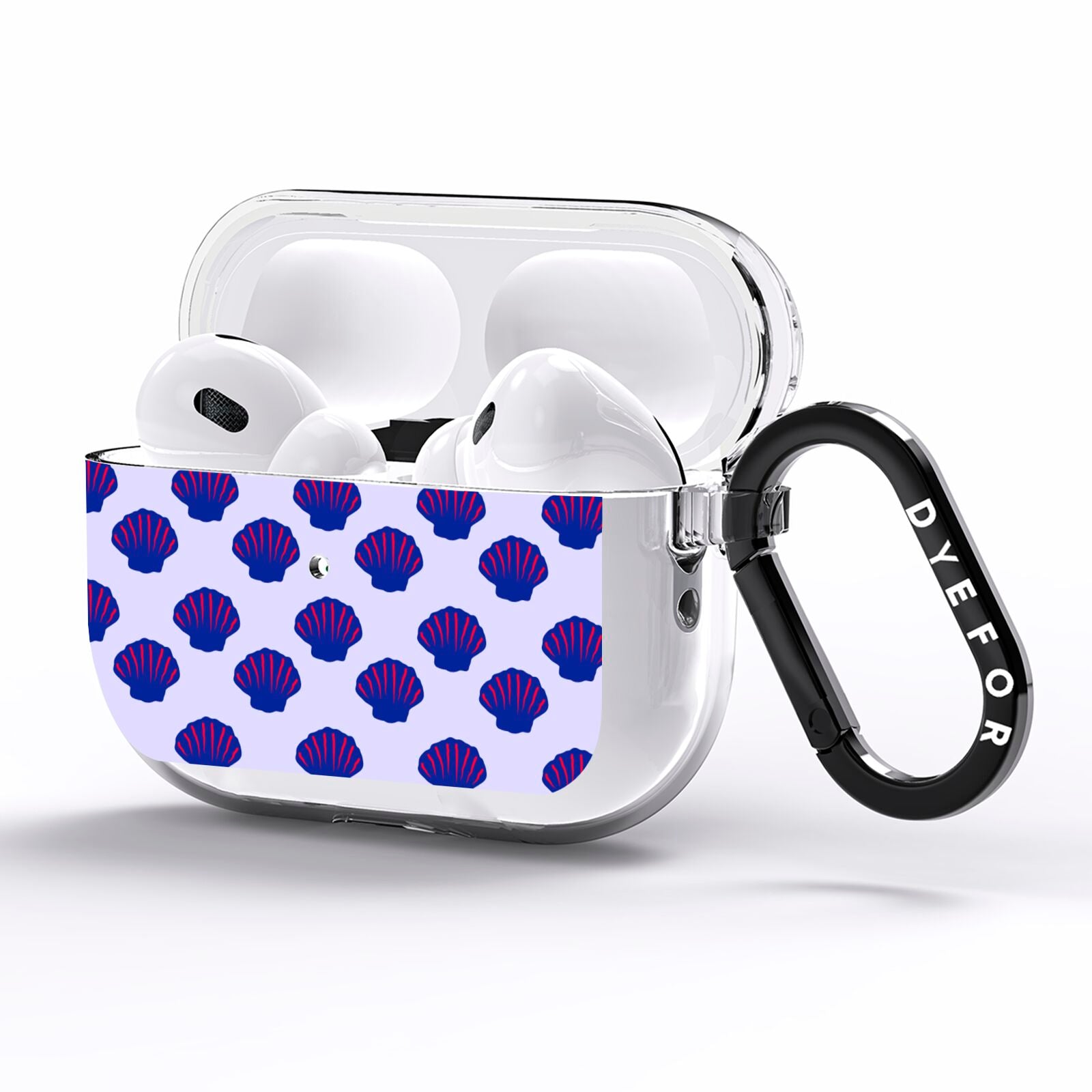 Shell Pattern AirPods Pro Clear Case Side Image