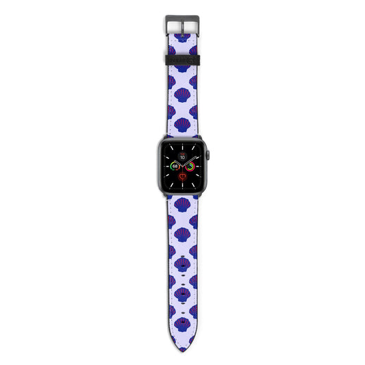 Shell Pattern Apple Watch Strap with Space Grey Hardware