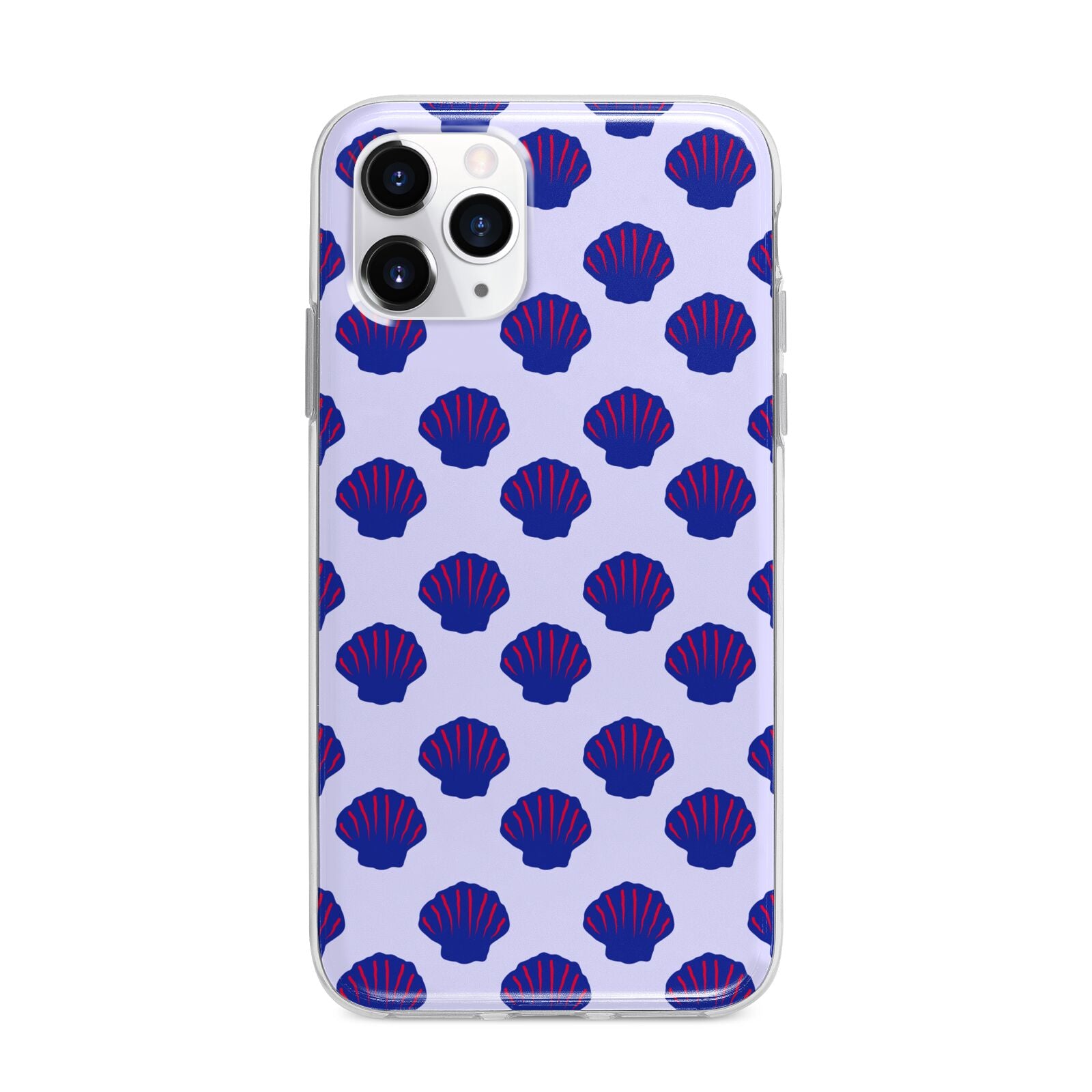 Shell Pattern Apple iPhone 11 Pro Max in Silver with Bumper Case