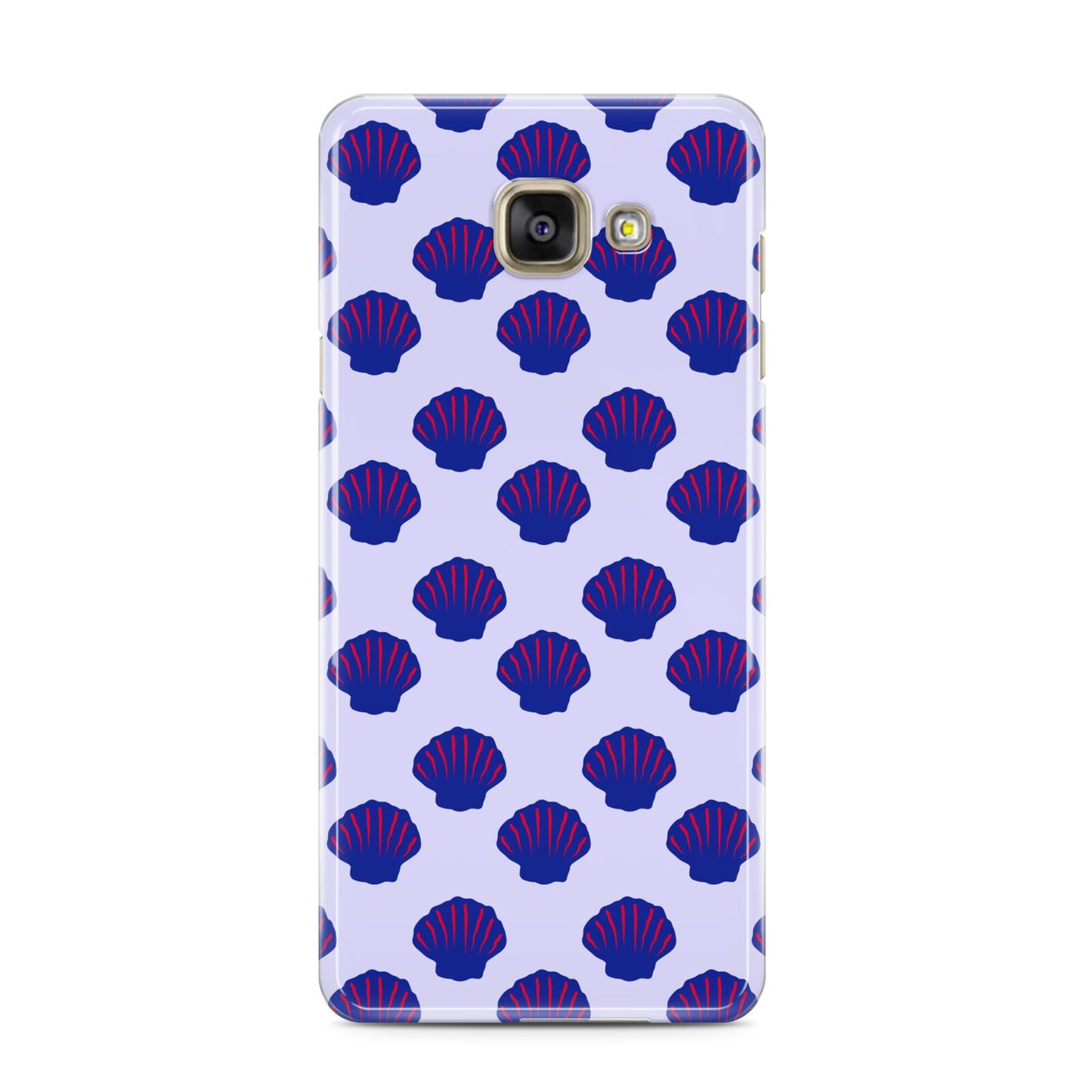 Shell Pattern Samsung Galaxy A3 2016 Case on gold phone