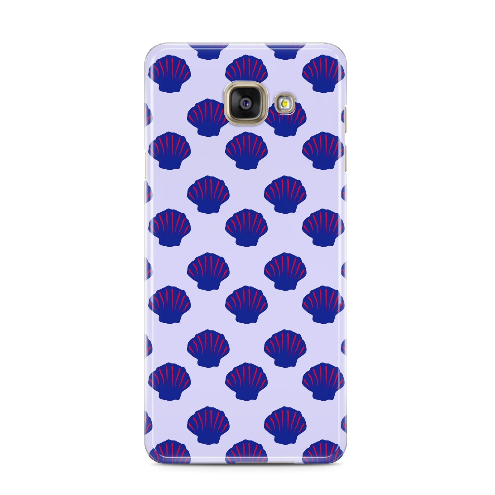 Shell Pattern Samsung Galaxy A3 2016 Case on gold phone